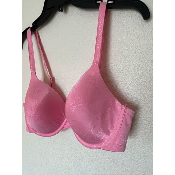 Playtex secrets Underwire pink plants print Bra 38D - Picture 2 of 6